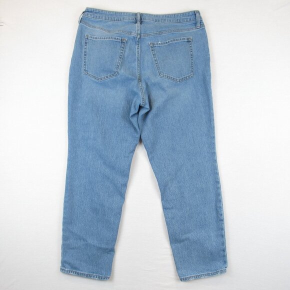 Old Navy Jeans Women's Size 14 High-Rise OG Straight Secret Smooth Pockets - Picture 2 of 6